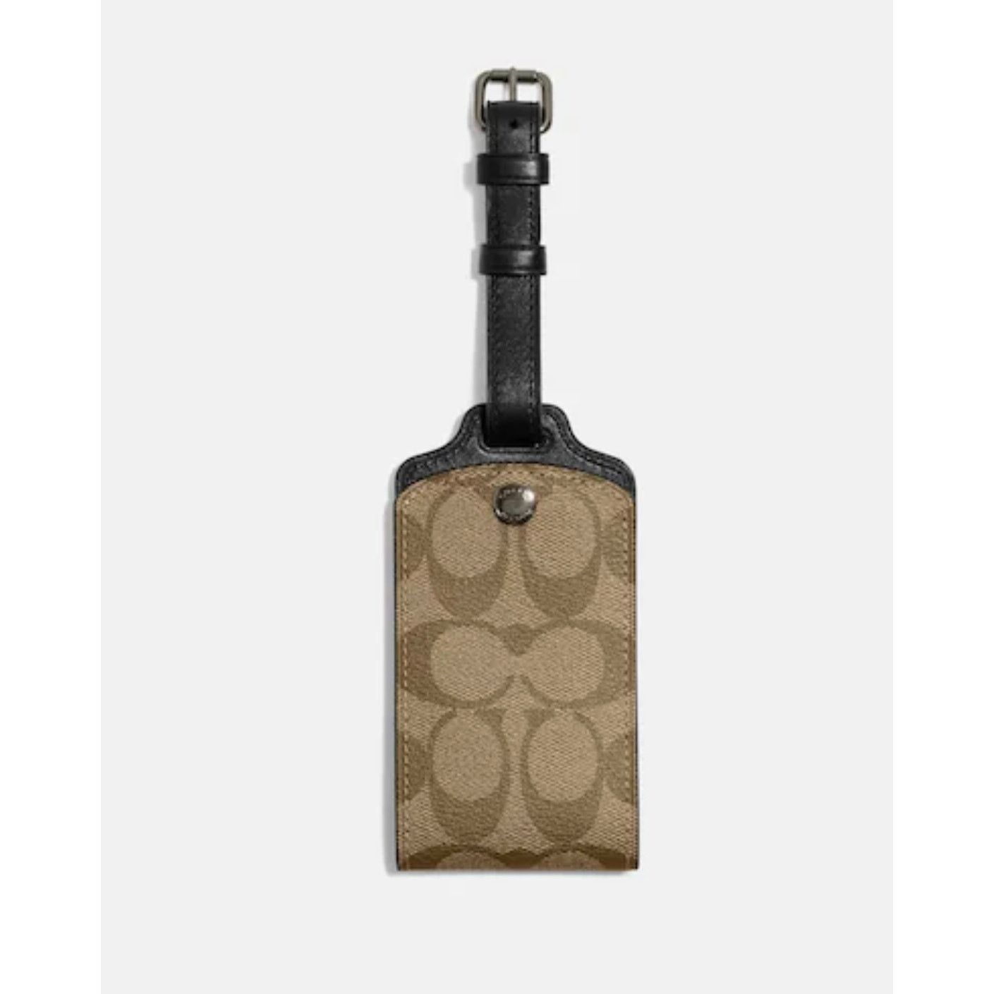 Coach Coach Luggage Tag In Signature Canvas New Size ONE SIZE - 1 Thumbnail