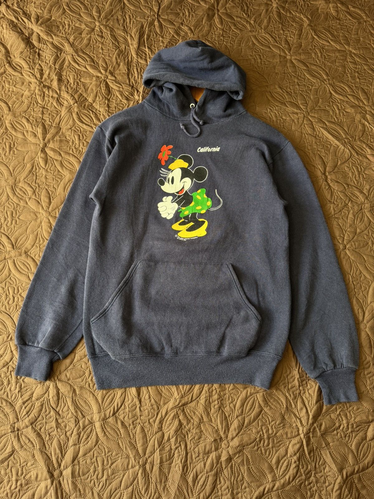 VINTAGE 90s MINIEY MOUSE MIRROR DESIGN PULLOVER HOODIE
