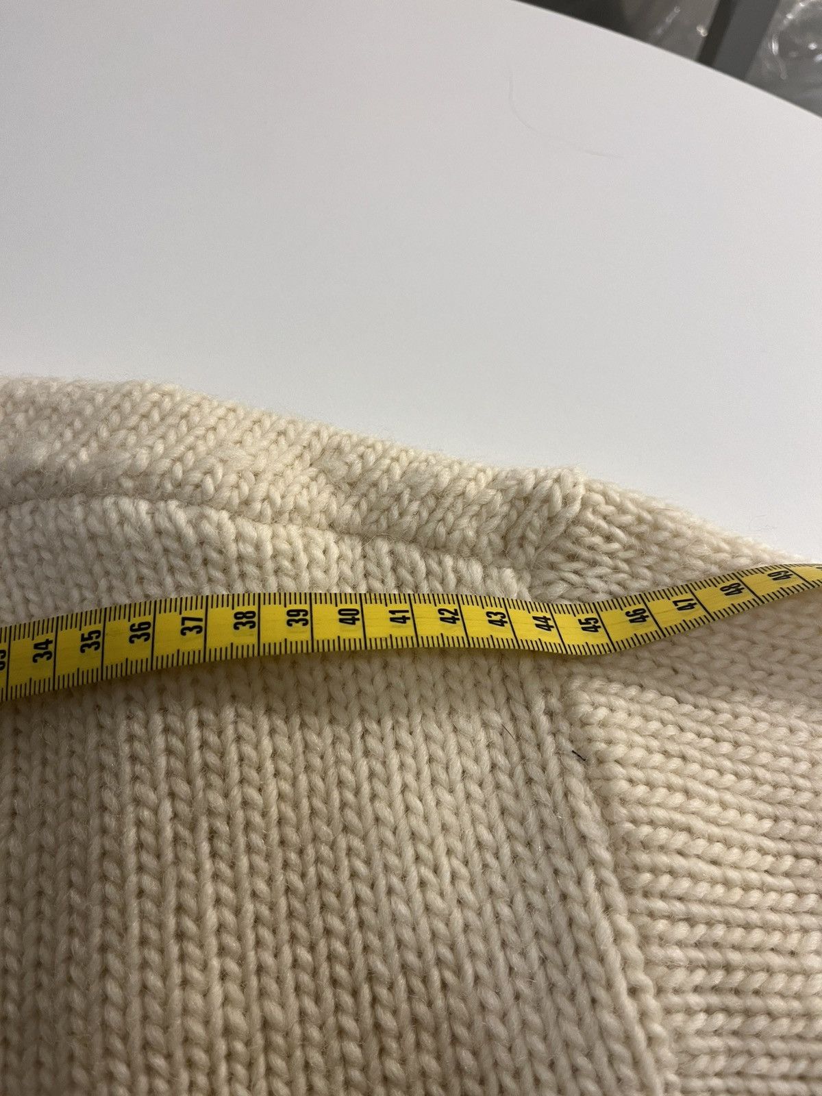 Osklen Osklen Wool Oversized Off-white Knit Sweater Size US M / EU 48-50 / 2 - 15 Thumbnail