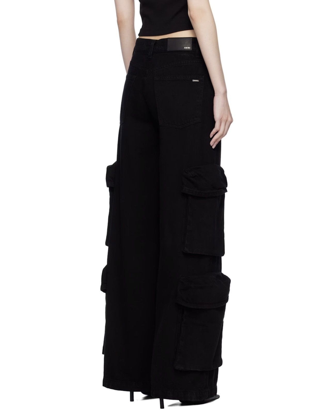 Amiri Amiri New black cargo baggy pants, size S int, 8 UK Size 27" / US 4 / IT 40 - 2 Thumbnail