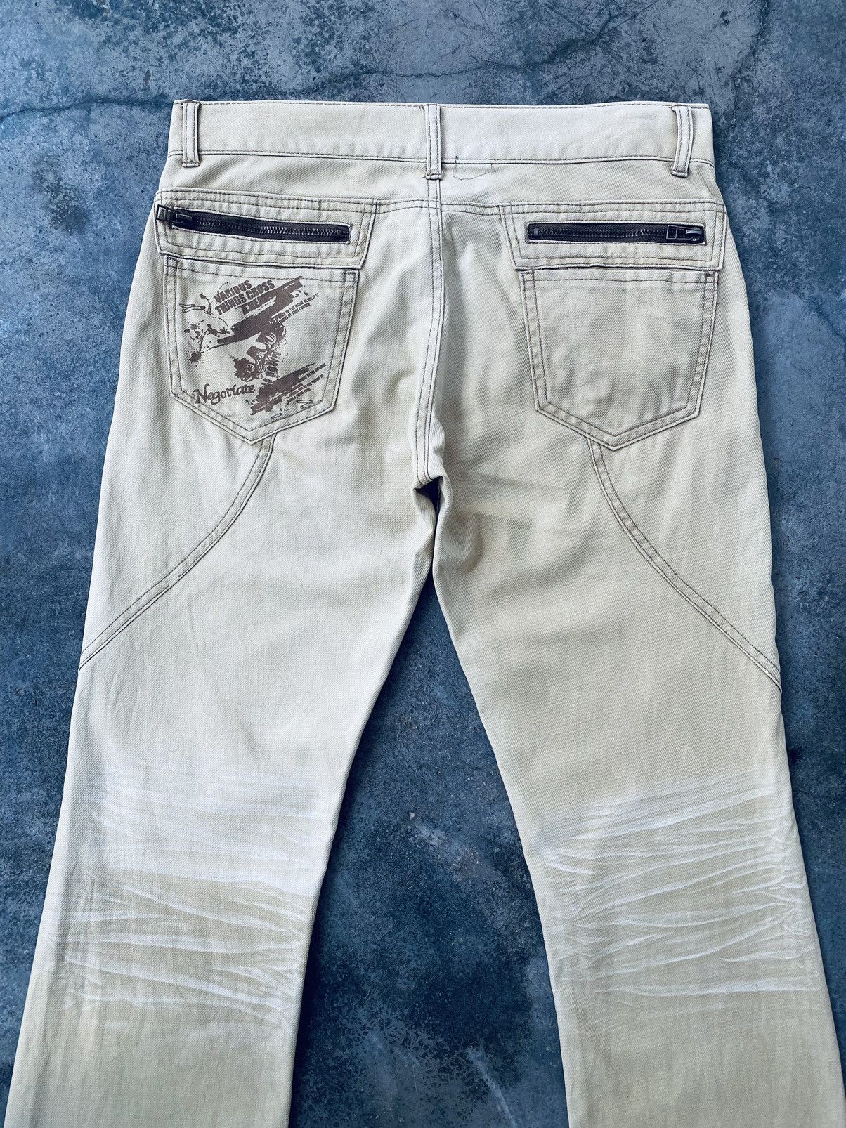semanticdesign Vintage Semantic Design Flared Faded Bottom Bell Pants Size US 33 - 4 Thumbnail