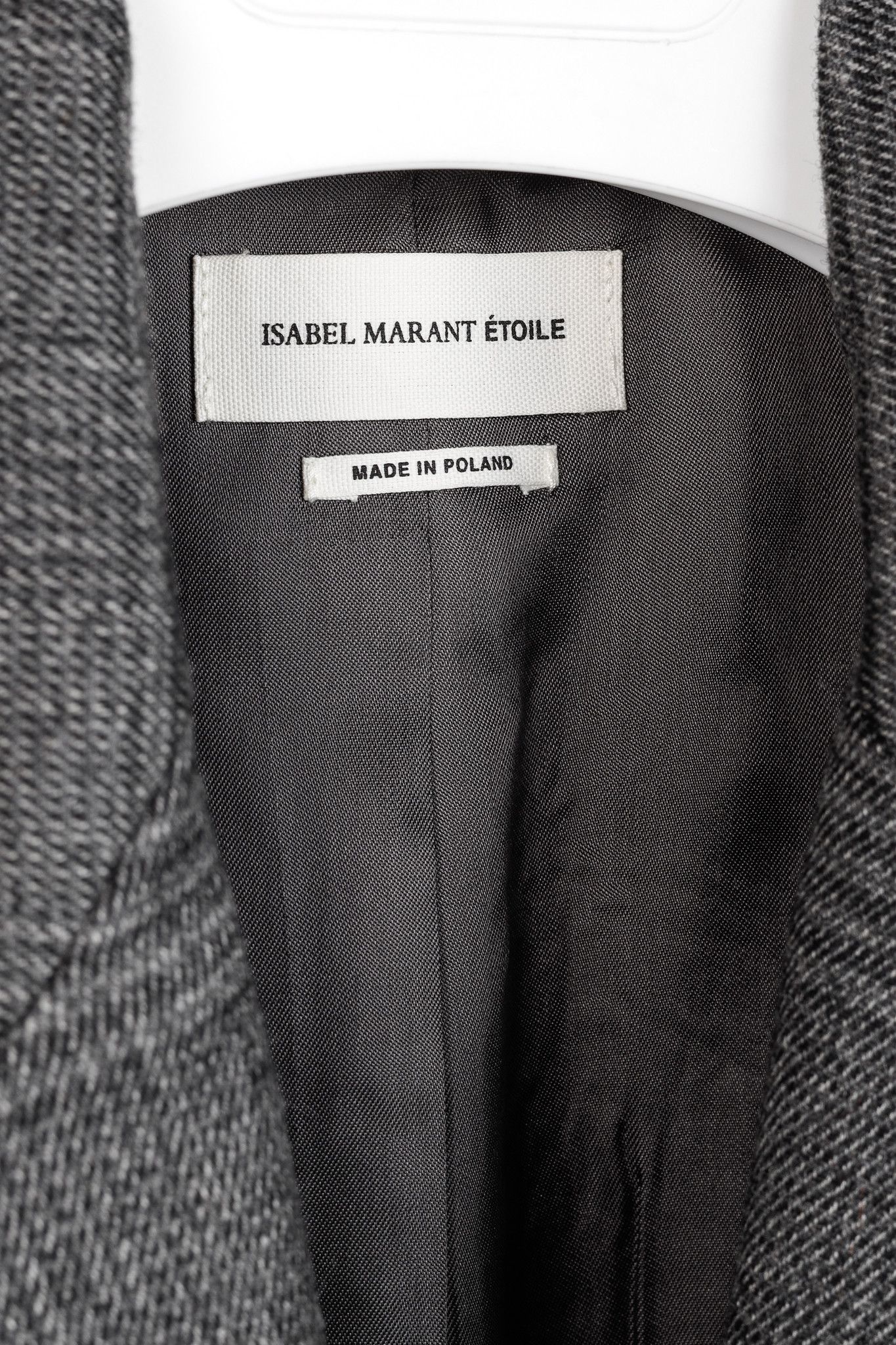 Isabel Marant Etoile Isabel Marant Etoile Grey Plaid Wool-Blend Blazer Size XS / US 0-2 / IT 36-38 - 4 Thumbnail