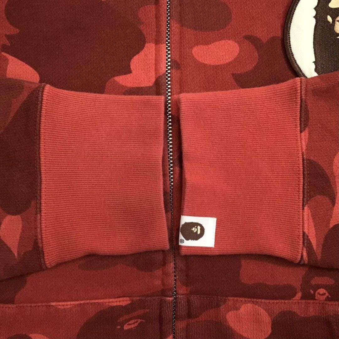 Bape BAPE Red camo full zip hoodie a bathing ape NIGO Size US L / EU 52-54 / 3 - 5 Thumbnail