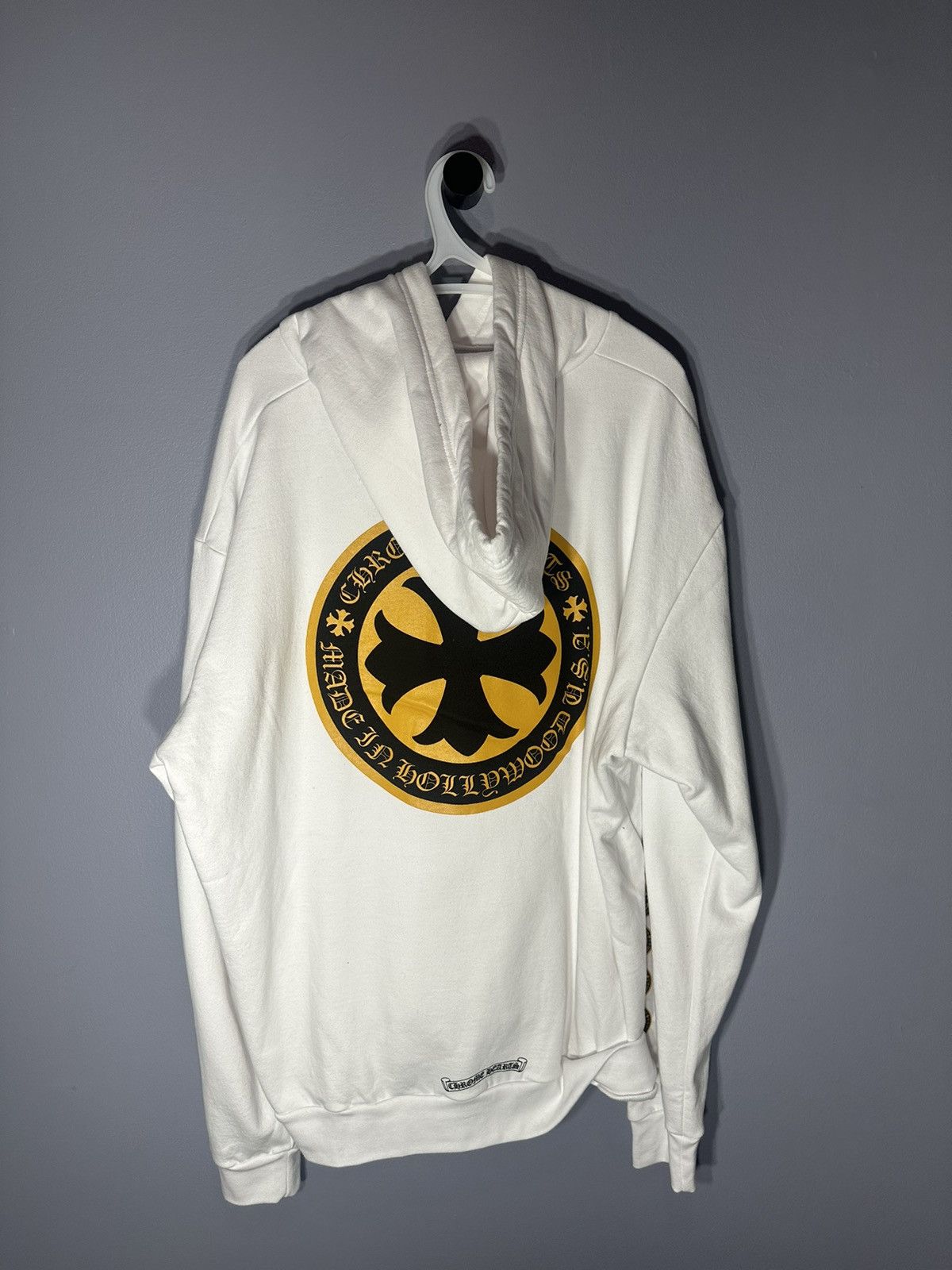 Chrome Hearts Chrome hearts white/yellow cross hoodie Size US XL / EU 56 / 4 - 2 Thumbnail