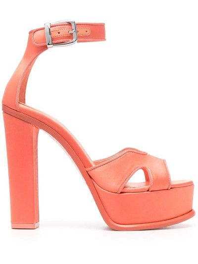 Alexander McQueen o1y0225 Sandals in Salmon Pink Size US 5 / IT 35 - 1 Thumbnail