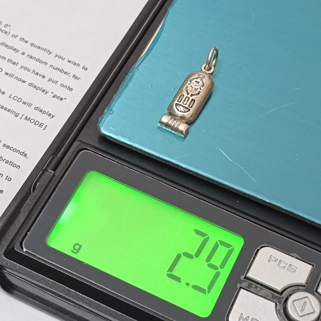 Handmade Egyptian silver cartouche pendant pharaoh scarab silver 925 Size ONE SIZE - 6 Thumbnail