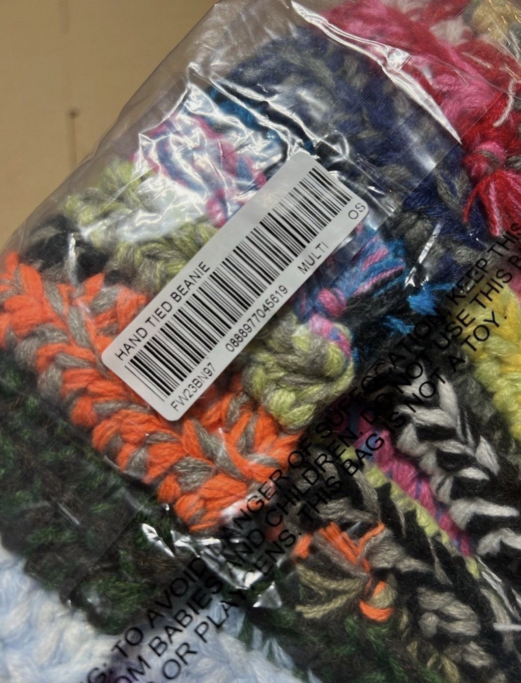 Supreme Supreme Multicolor Striped Knit Kids Beanie Size ONE SIZE - 5 Thumbnail