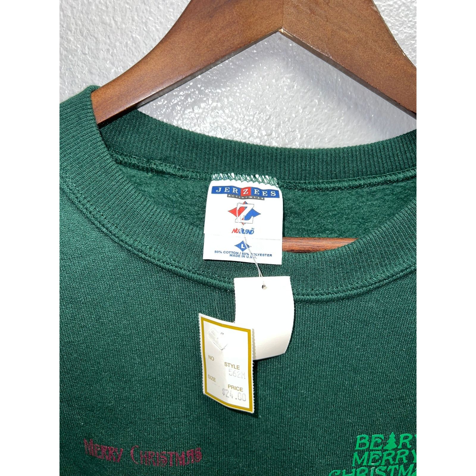 Vintage Vintage Christmas Sweatshirt 90s VTG Merry Noel Winter 90s L Size US L / EU 52-54 / 3 - 5 Thumbnail