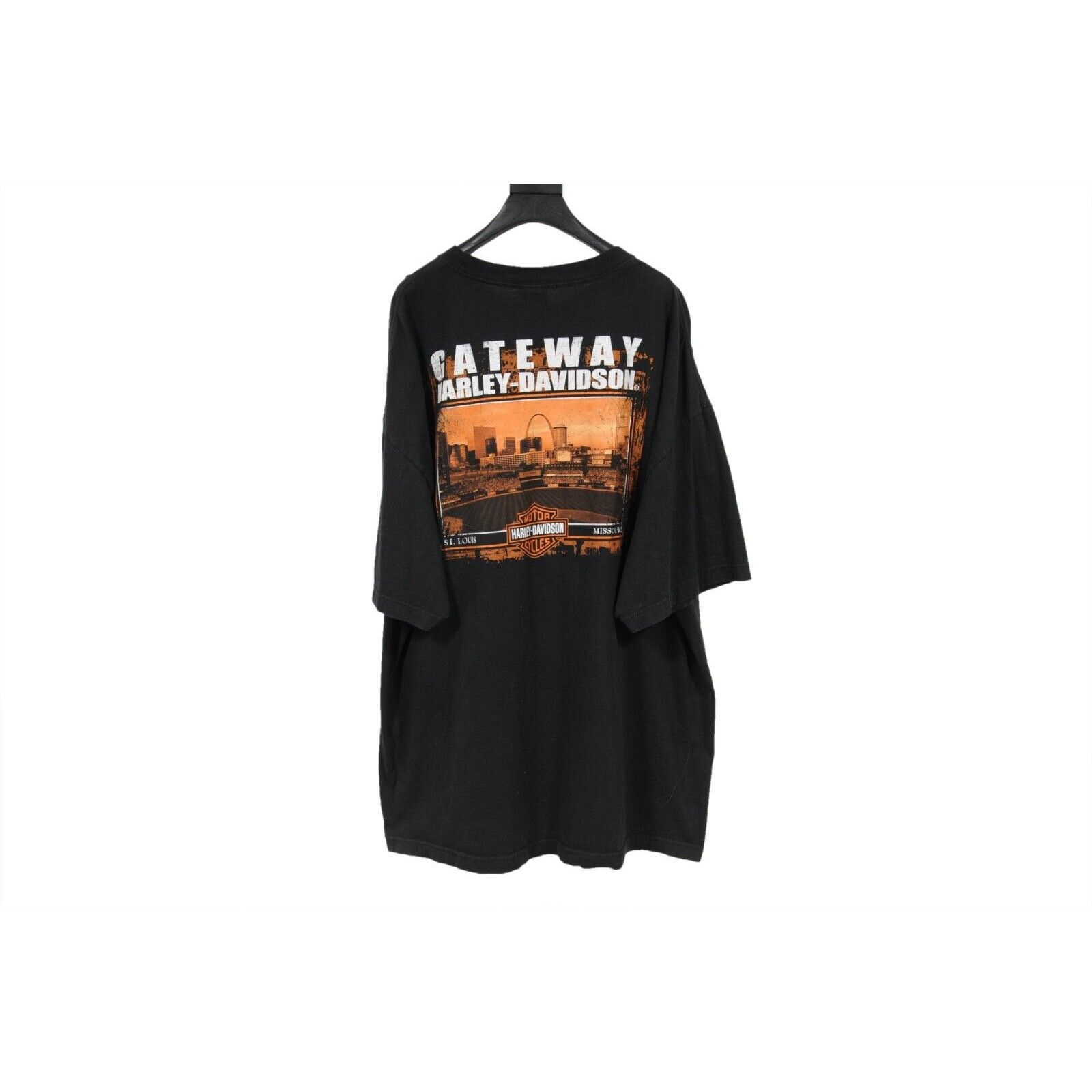 Harley Davidson 2000s Gateway St Louis Missouri Pocket T Shirt (3XL) - 02164 Size US XXL / EU 58 / 5 - 9 Thumbnail