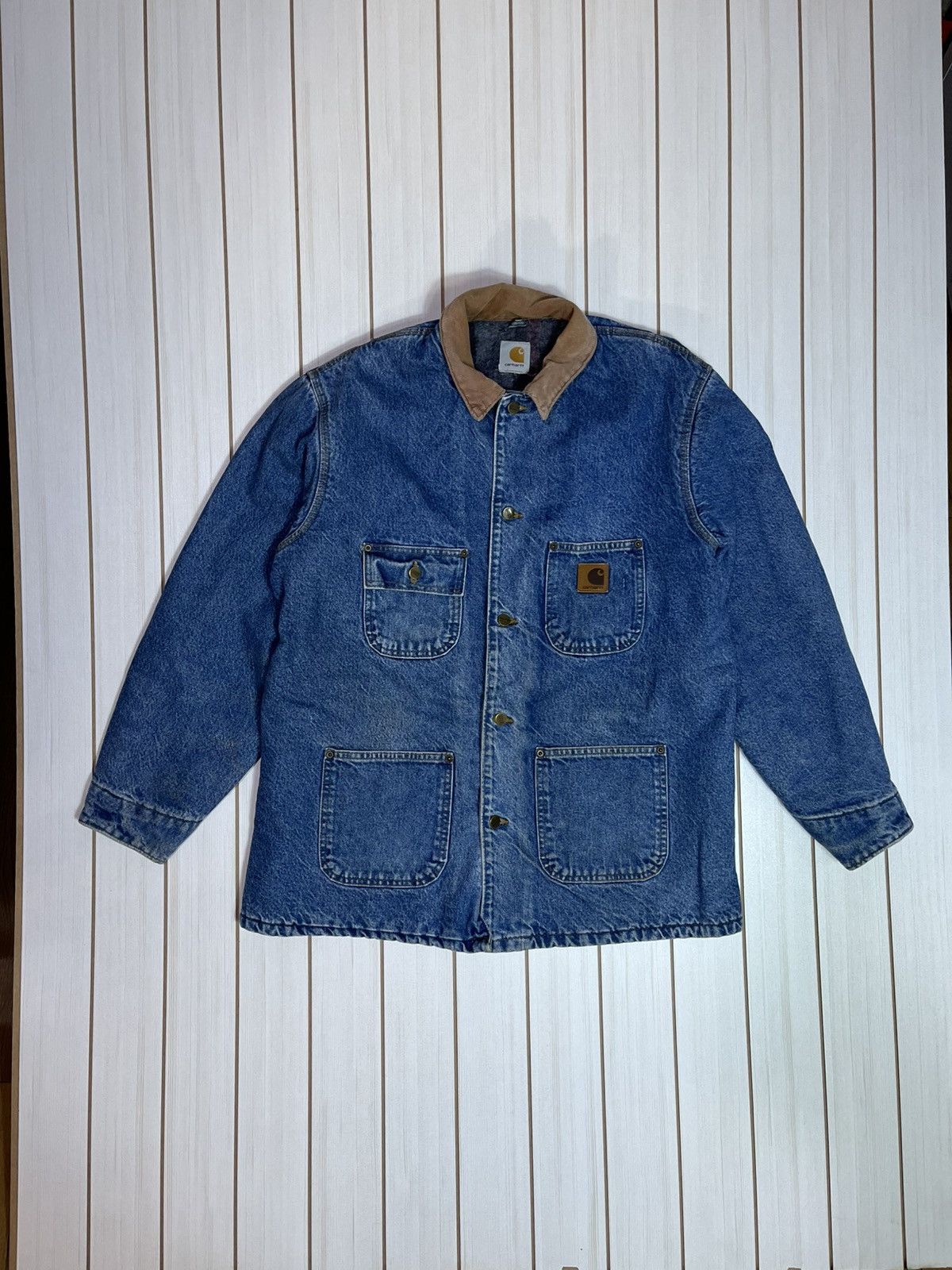 Carhartt Vintage Carhartt Denim Jacket Size US XL / EU 56 / 4 - 1 Thumbnail
