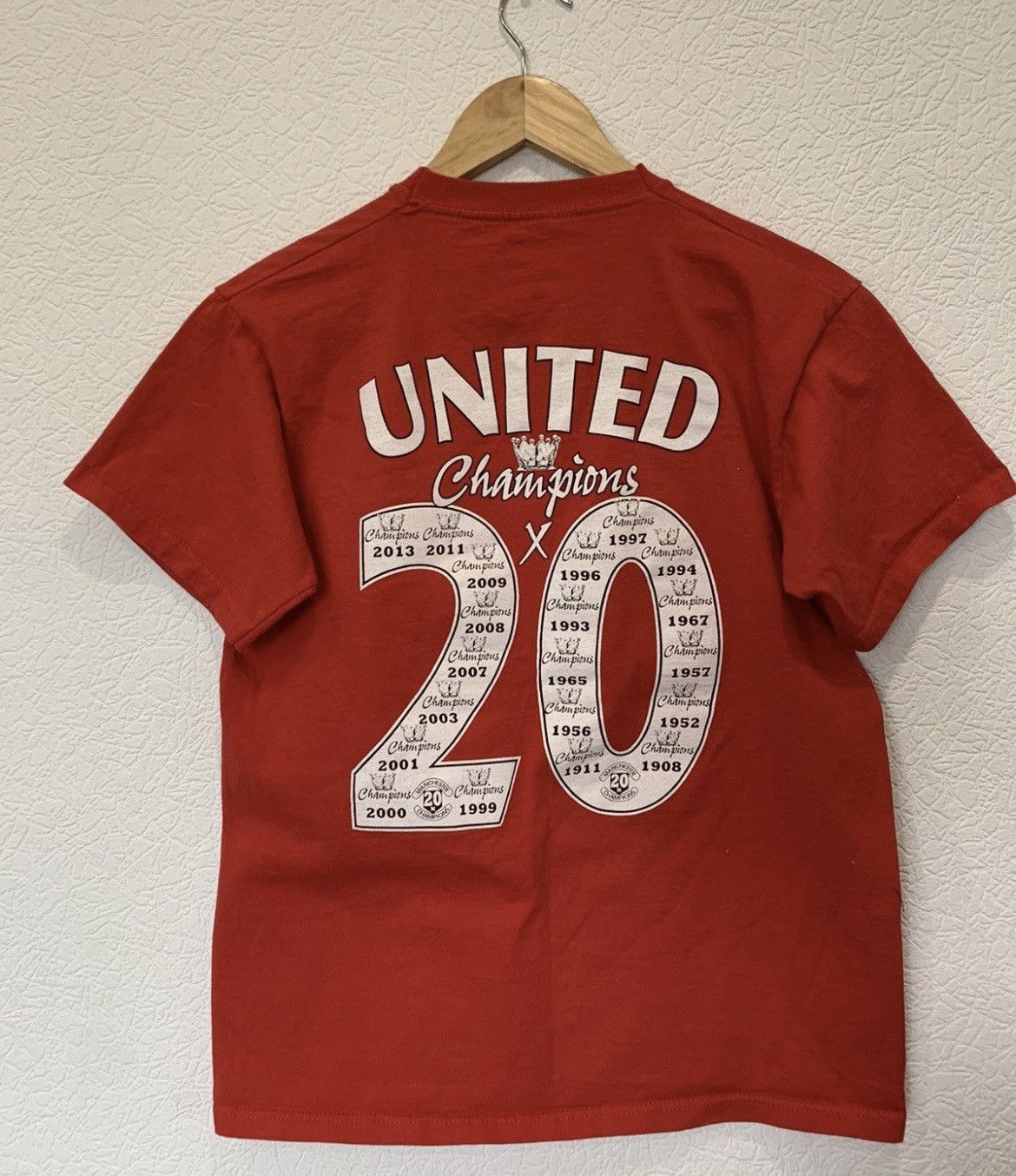 Vintage MANCHESTER UNITED VAN PERSIE GLORY T SHIRT TEE CHAMPIONS Size US M / EU 48-50 / 2 - 4 Thumbnail
