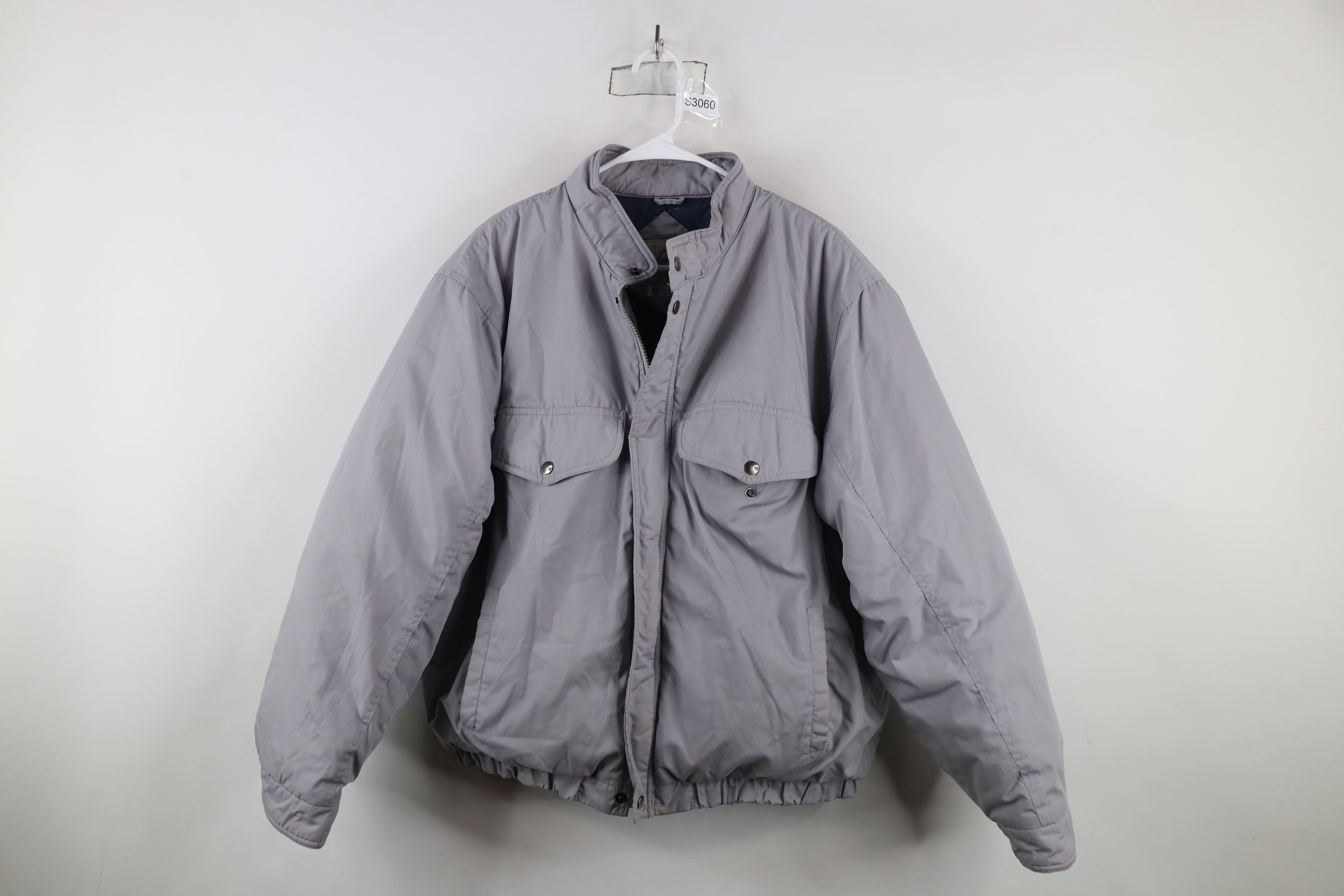 Vintage Vintage 90s Streetwear Cloth Lined Puffer Bomber Jacket Size US XL / EU 56 / 4 - 1 Thumbnail