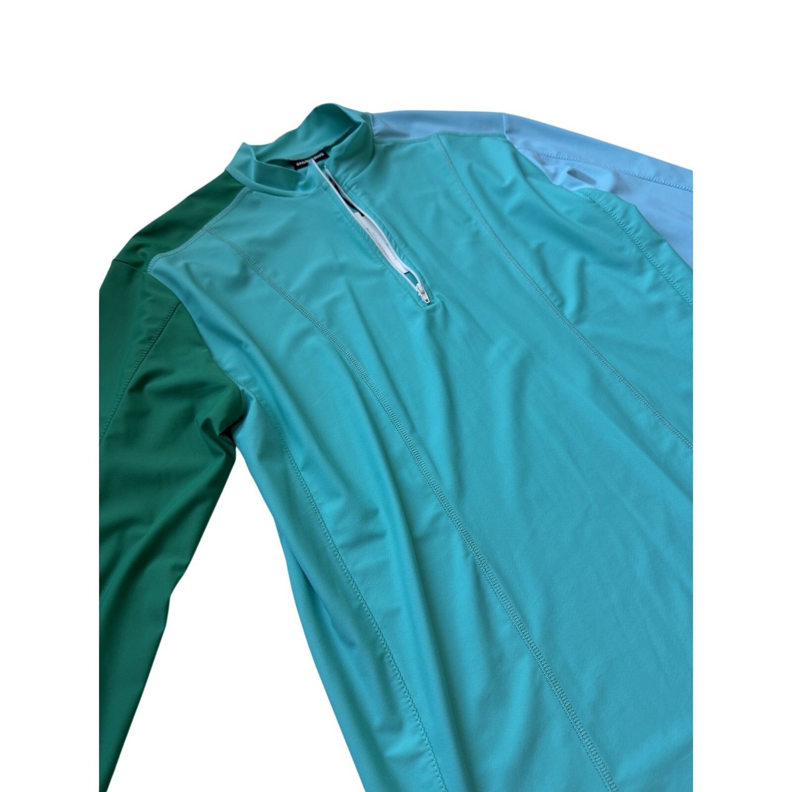 Jacquemus Jacquemus Le Haut Cycliste Zip-Up T-Shirt Blue Green Size US L / EU 52-54 / 3 - 2 Thumbnail