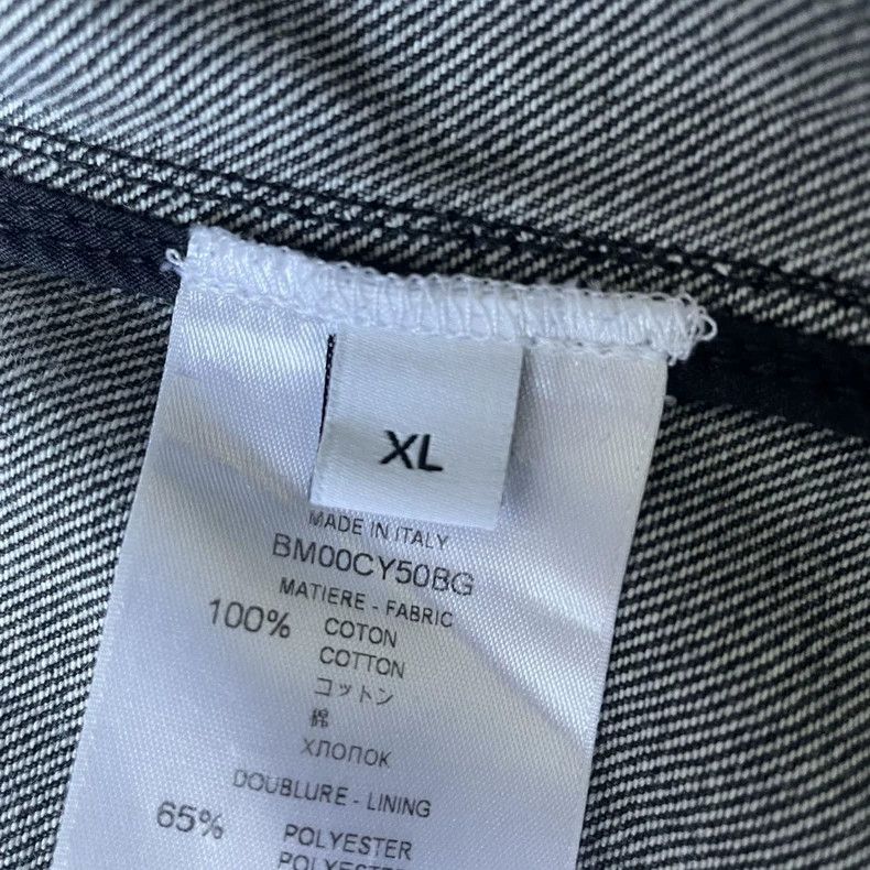 Givenchy Givenchy White logo denim washed lapel jacket / X size Size US XL / EU 56 / 4 - 6 Thumbnail