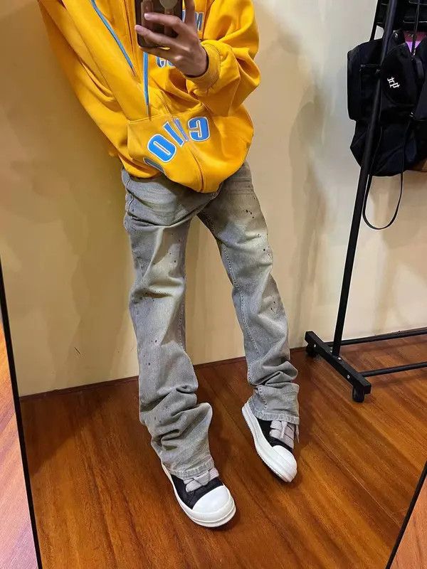 Japanese Brand VIBE Vintage washed rare heavyweight casual jeans Size US 34 / EU 50 - 5 Thumbnail