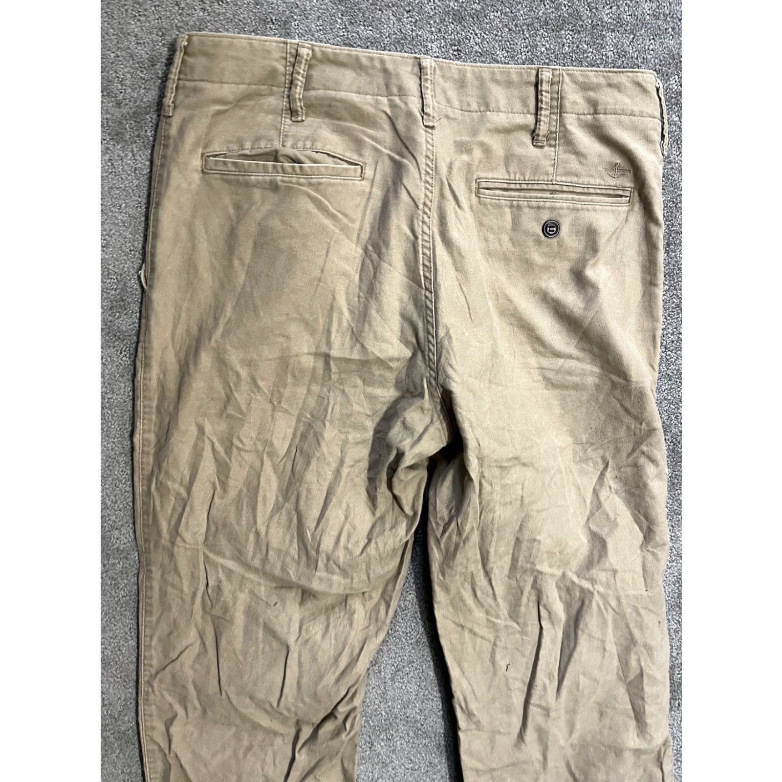 Dockers Dockers D2 Pants - Flat Front Regular Fit Cotton Chino 32x29 Brown Mens Trousers Size US 32 / EU 48 - 3 Thumbnail