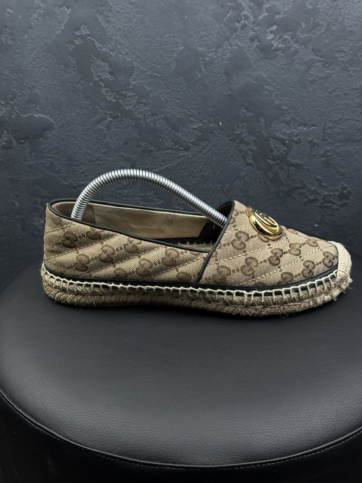 Gucci Gucci GG Supreme Canvas Monogram Espadrille Flats Slip Ons Size US 6 / IT 36 - 5 Thumbnail