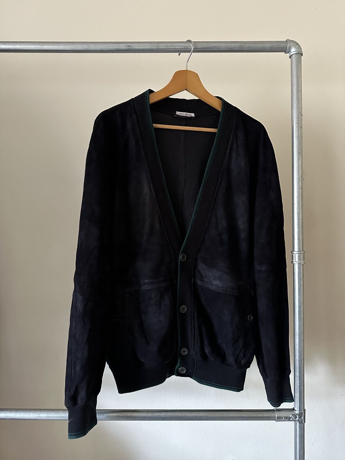 Brioni 1990s Brioni Soft Suede Cardigan Leather Jacket Size US L / EU 52-54 / 3 - 2 Thumbnail