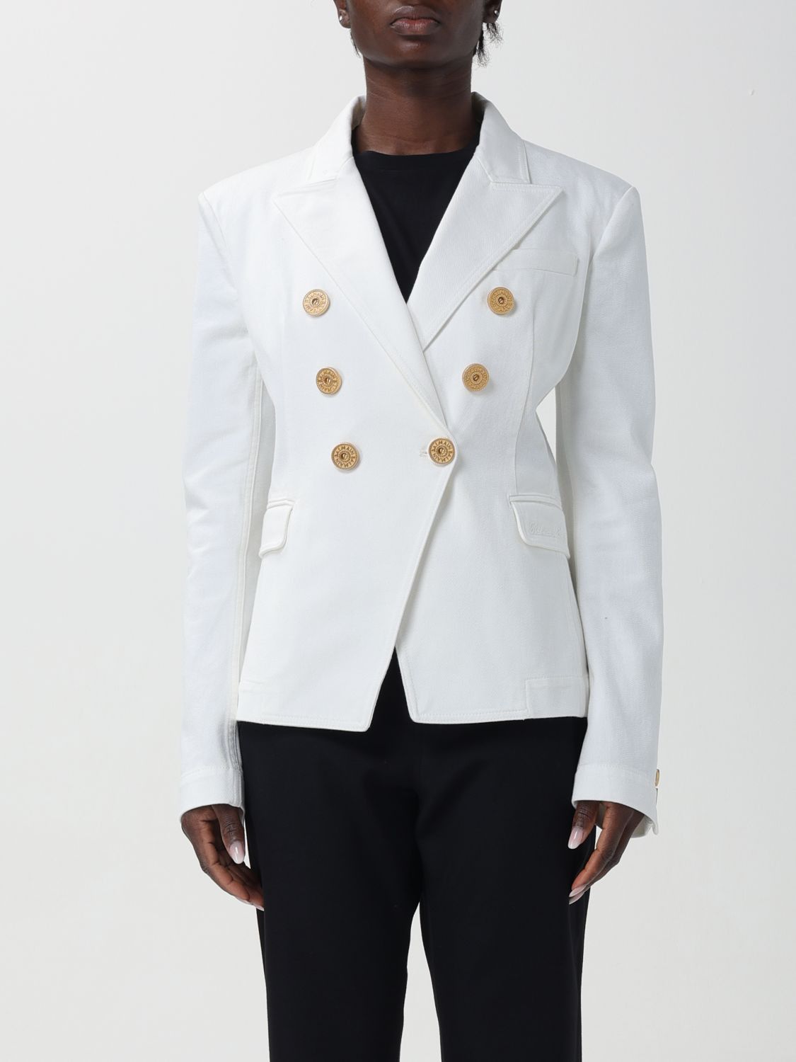 image of Balmain Jacket Woman White, Women's (Size XS)