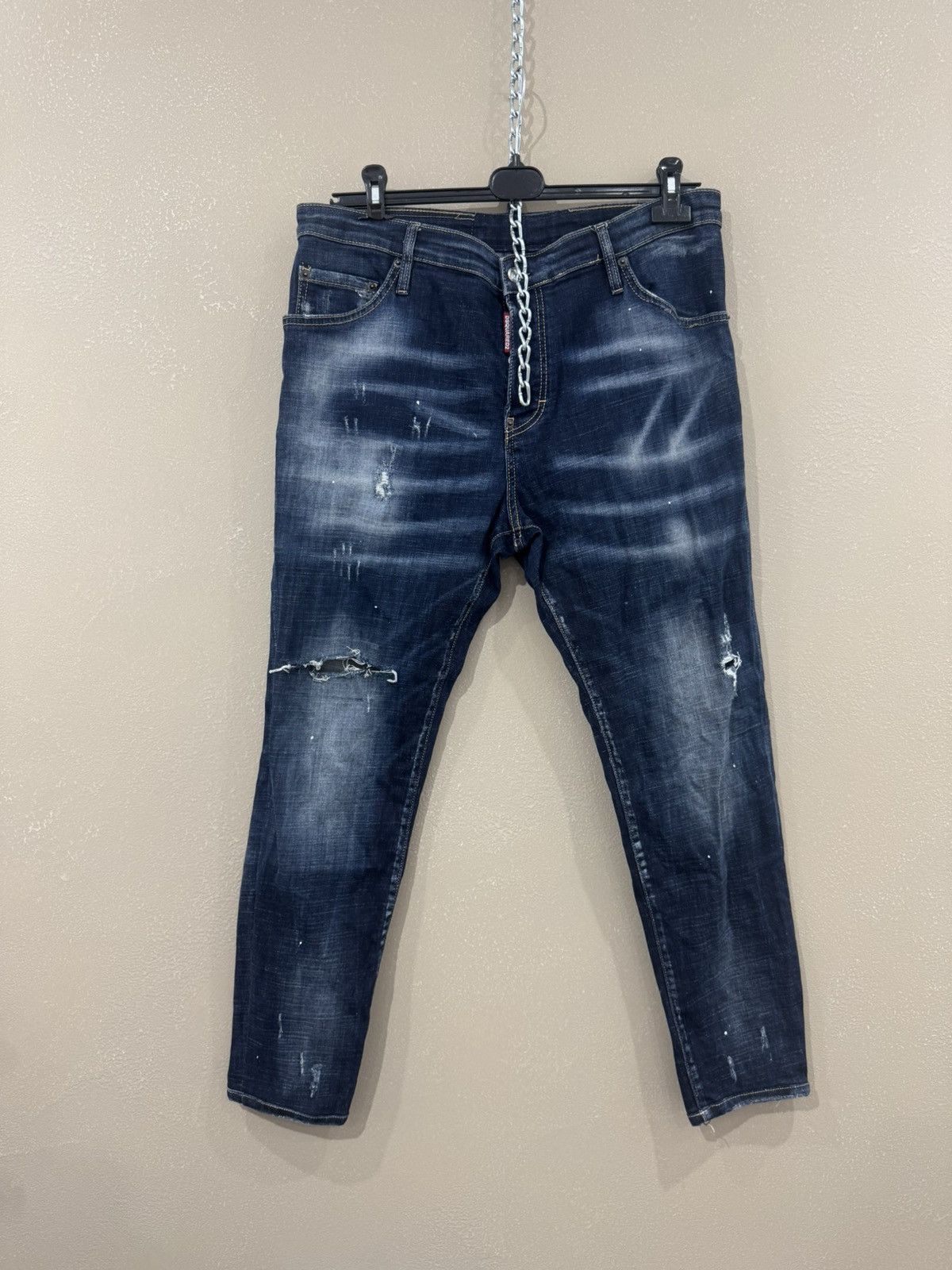 Dsquared2 Dsquared 2 painted biker jeans Denim distreseed pants Size US 38 / EU 54 - 1 Thumbnail
