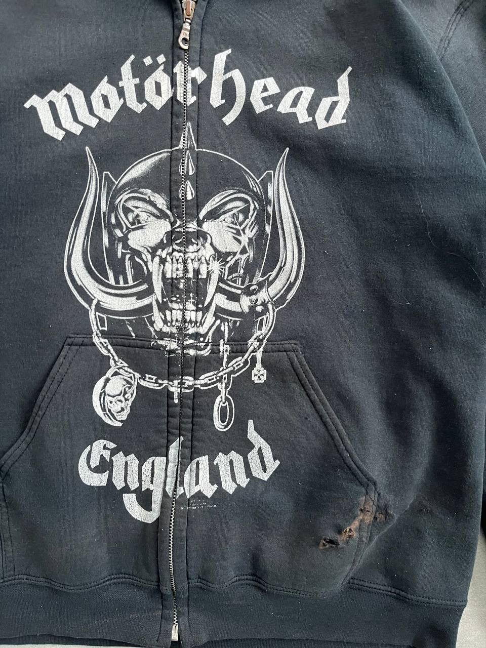 Band Tees Vintage Motorhead Faded Distressed Zip Hoodie Size US M / EU 48-50 / 2 - 8 Thumbnail