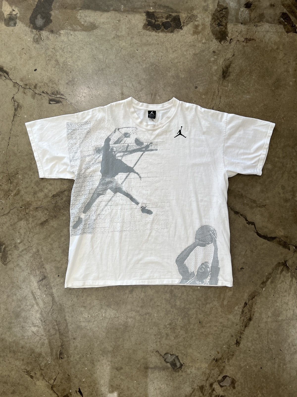Jordan Brand Vintage Y2K AOP Michael Jordan Basketball Graphic Tee XXL Size US XXL / EU 58 / 5 - 2 Thumbnail