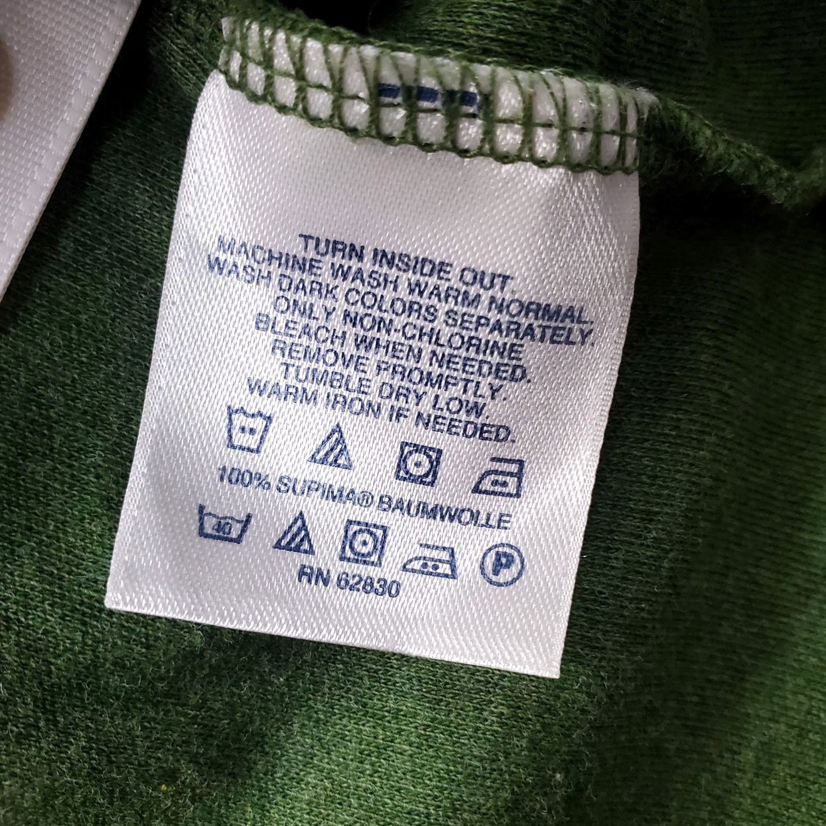 Lands' End Lands' End Performance Polo Shirt Mens 46-48 Green Long Sleeve Slit Popover Shirt Size US XXL / EU 58 / 5 - 6 Thumbnail