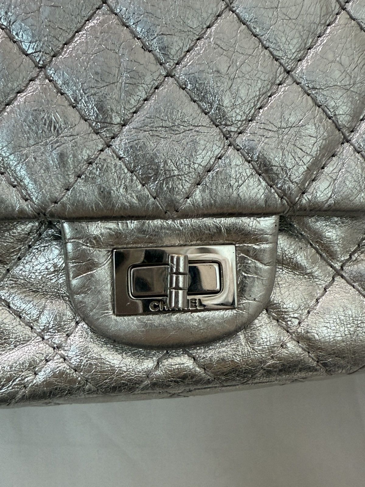 Chanel Chanel 2.55 silver shoulder bag Size ONE SIZE - 3 Thumbnail