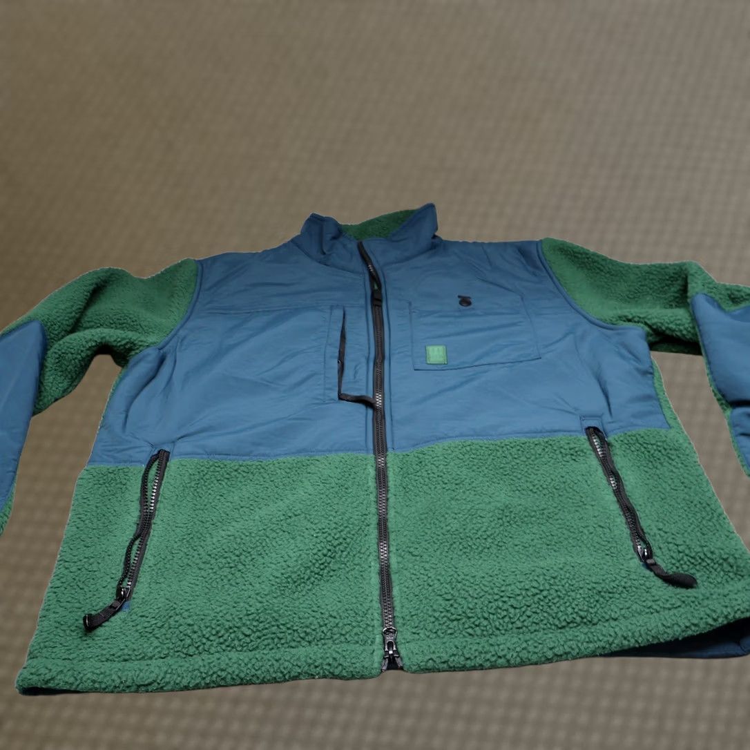 Topo Designs VINTAGE Topo Designs Jacket Men XL Green Subalpine Sherpa Fleece Full Zip Hike Outdoor Size US XL / EU 56 / 4 - 1 Thumbnail