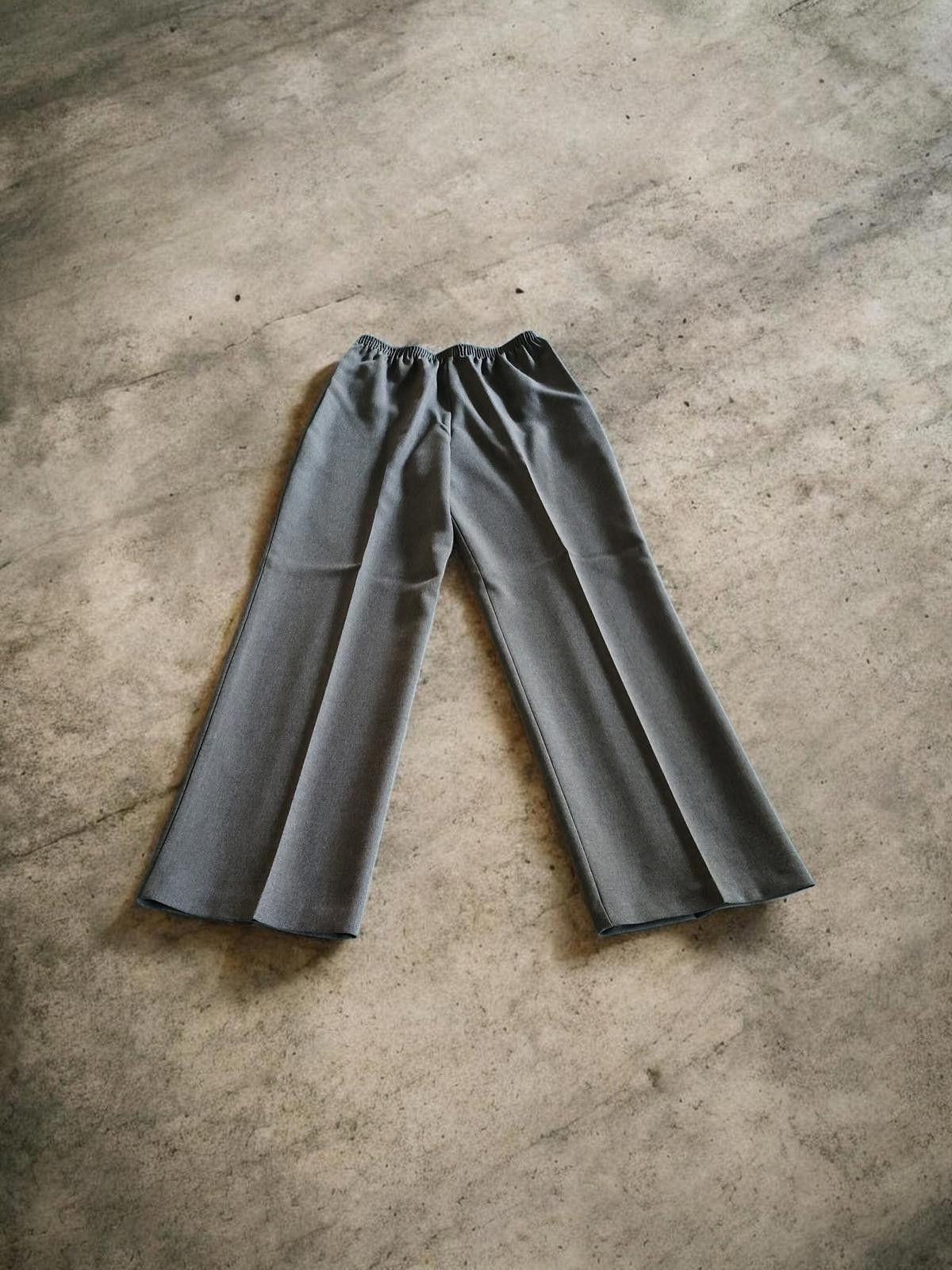 Other Gray Wide-Leg Dress Pants Size 16R - New With Tags Size 38" / US 16 / IT 52 - 3 Thumbnail