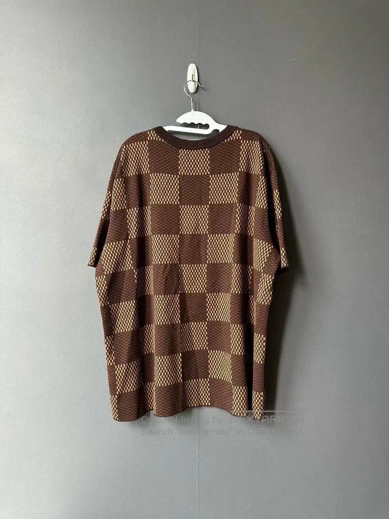 Louis Vuitton Louis Vuitton Brown Checkered Short Sleeve Top. Size US L / EU 52-54 / 3 - 2 Thumbnail