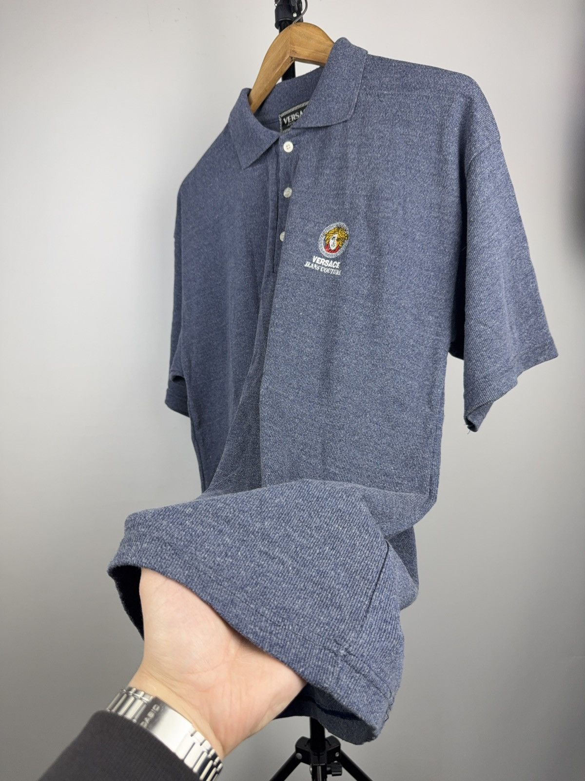 Versace Jeans Couture Retro Versace Jeans Couture Medusa Logo Polo Shirt Blue XL Size US L / EU 52-54 / 3 - 9 Thumbnail