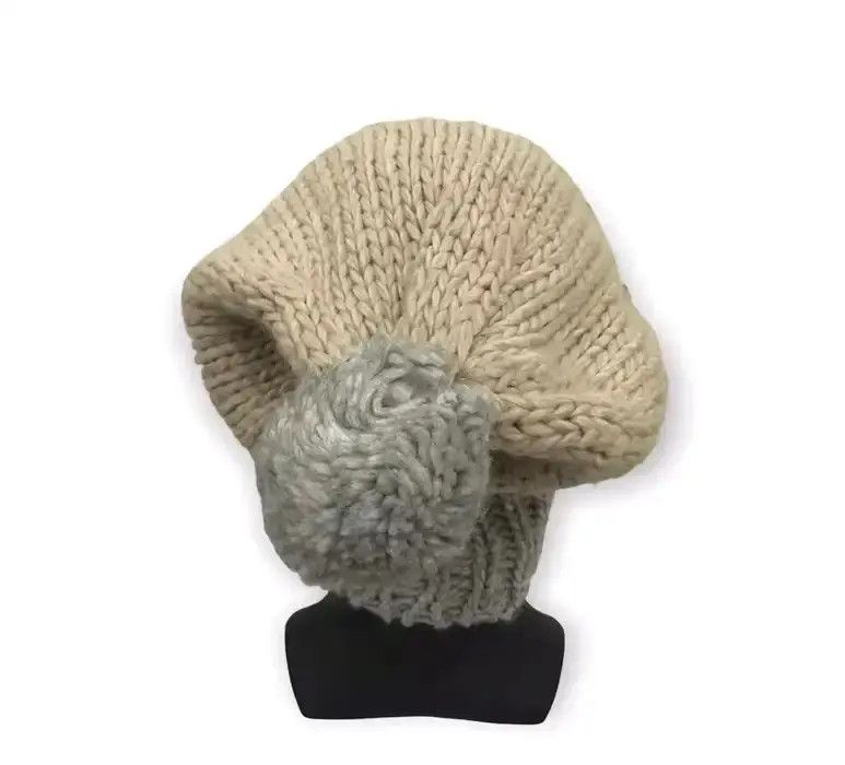 Japanese Brand × Vintage Bronte Amsterdam Knit Plain Beanie Hat Size ONE SIZE - 4 Thumbnail
