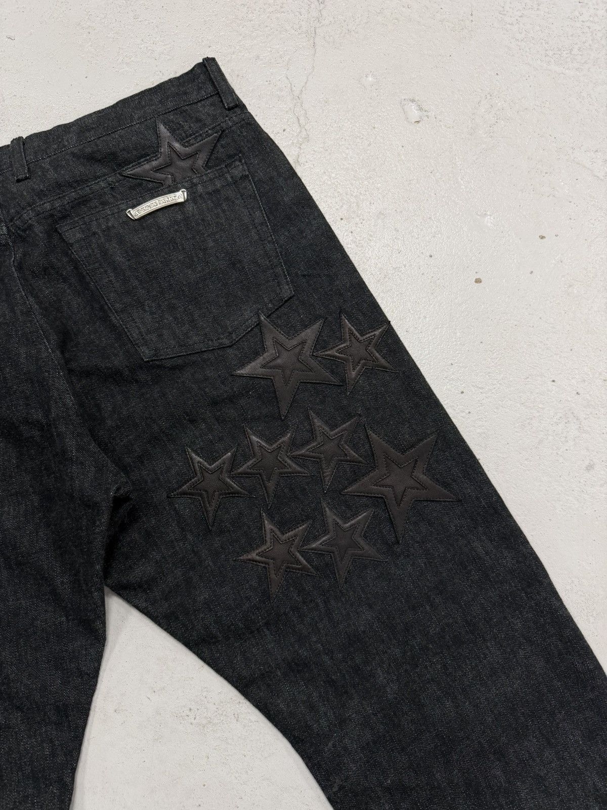 Chrome Hearts Chrome Hearts Star Patch Le Fleur Knee Denim Jeans W38 Size US 38 / EU 54 - 19 Thumbnail