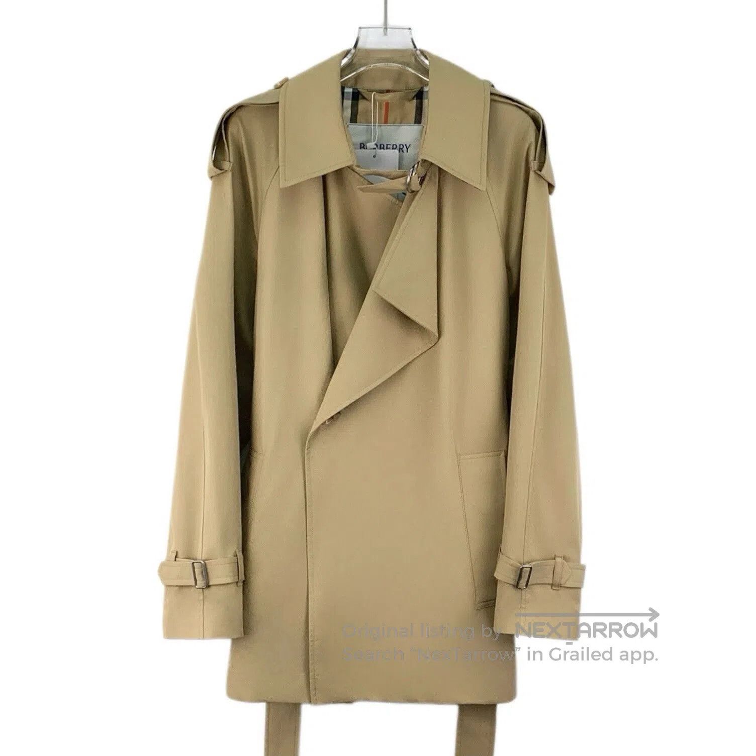 Burberry Burberry Brown Cotton Belted Trench Coat. Size S / US 4 / IT 40 - 1 Thumbnail