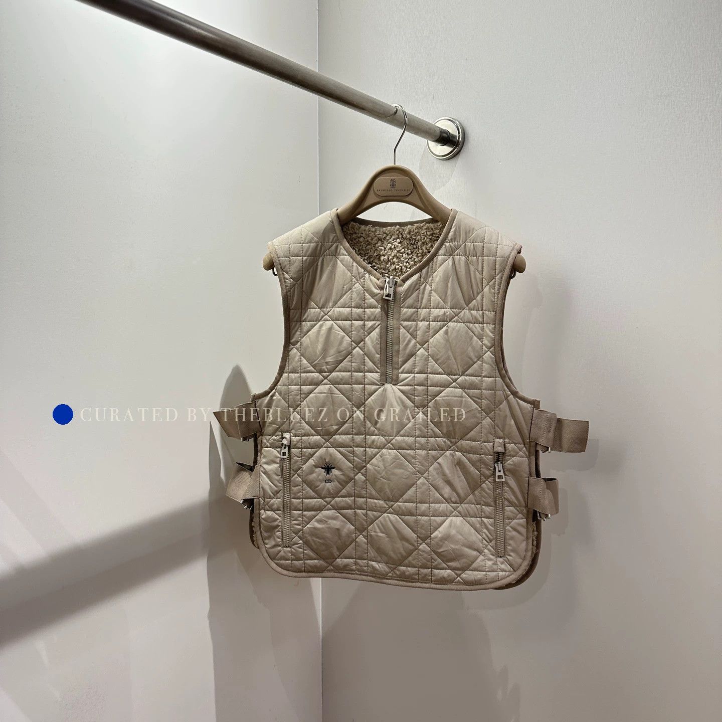 Christian Dior Monsieur Reversible Logo Bees Teddy Vest Size US M / EU 48-50 / 2 - 1 Thumbnail