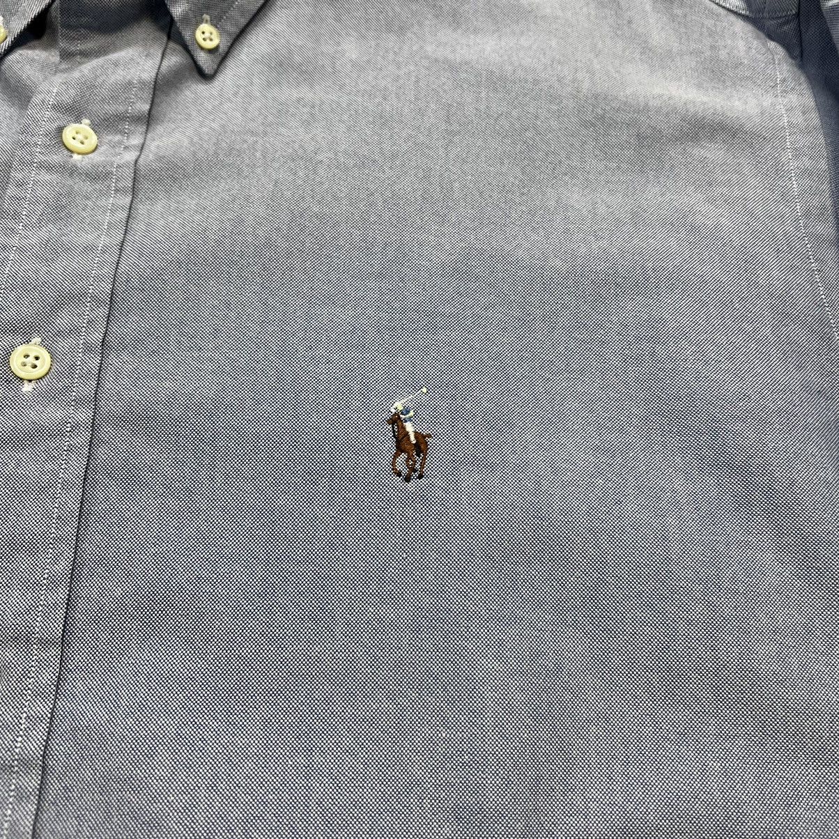 Polo Ralph Lauren × Vintage Vintage Polo Ralph Lauren Yarmouth Oxford Shirt Flesh Pony Size US XXL / EU 58 / 5 - 4 Thumbnail