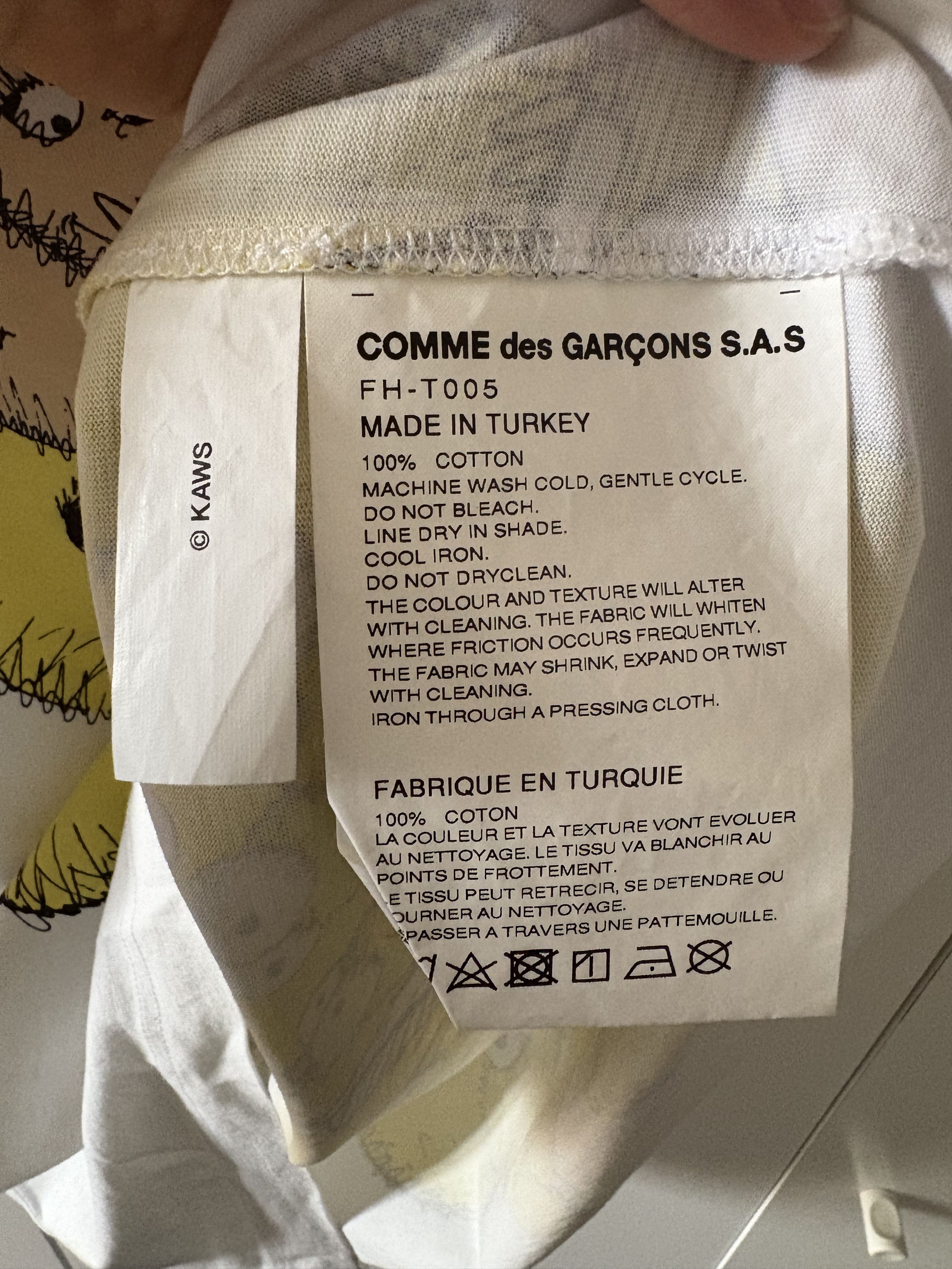 Comme des Garcons SHIRT × Kaws Comme Des Garcons Shirt x KAWS T-Shirt Size US L / EU 52-54 / 3 - 4 Thumbnail
