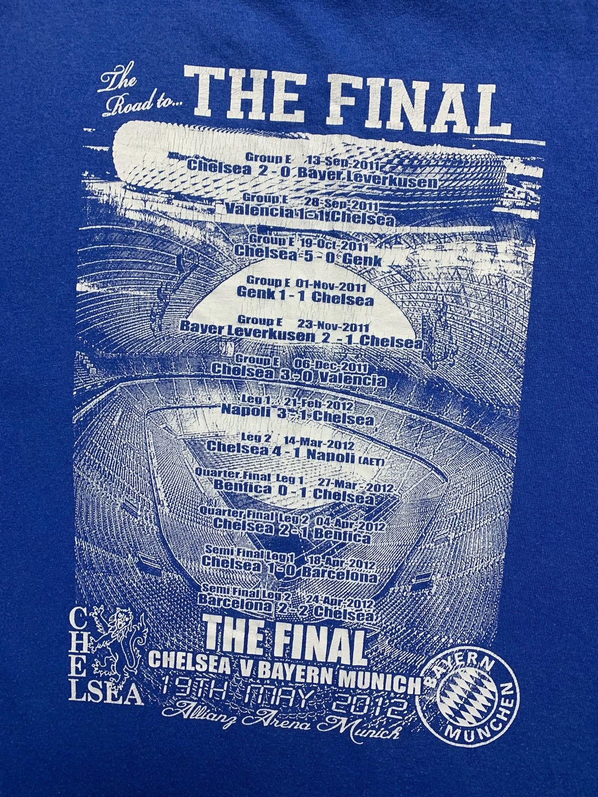 Chelsea Soccer × Vintage Vintage Chelsea 2012 winners Champions League rare size XXL Size US XXL / EU 58 / 5 - 8 Thumbnail