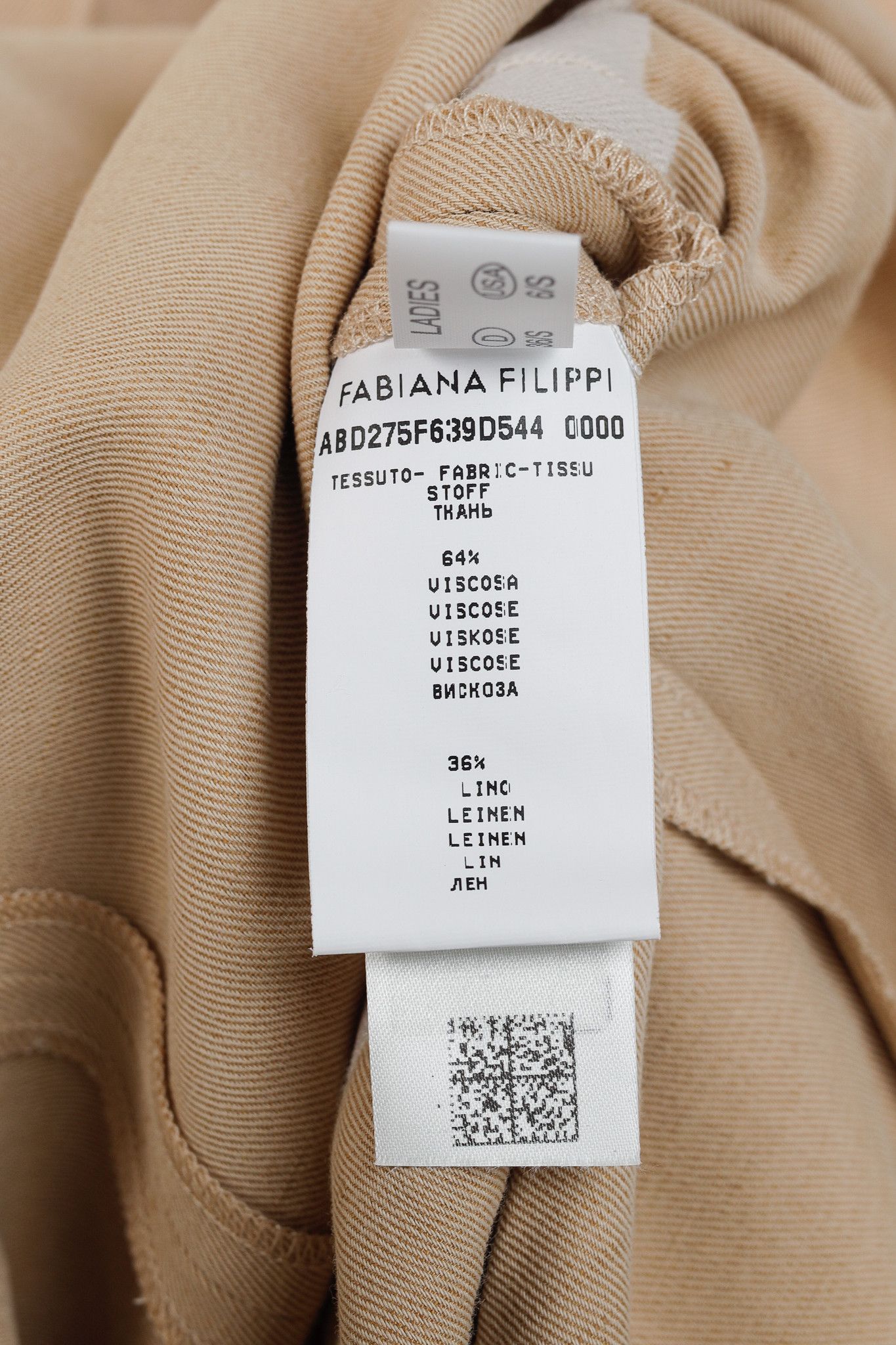 Fabiana Filippi Fabiana Filippi Cinched Pintucked Linen Twill Midi Dress Size S / US 4 / IT 40 - 9 Thumbnail