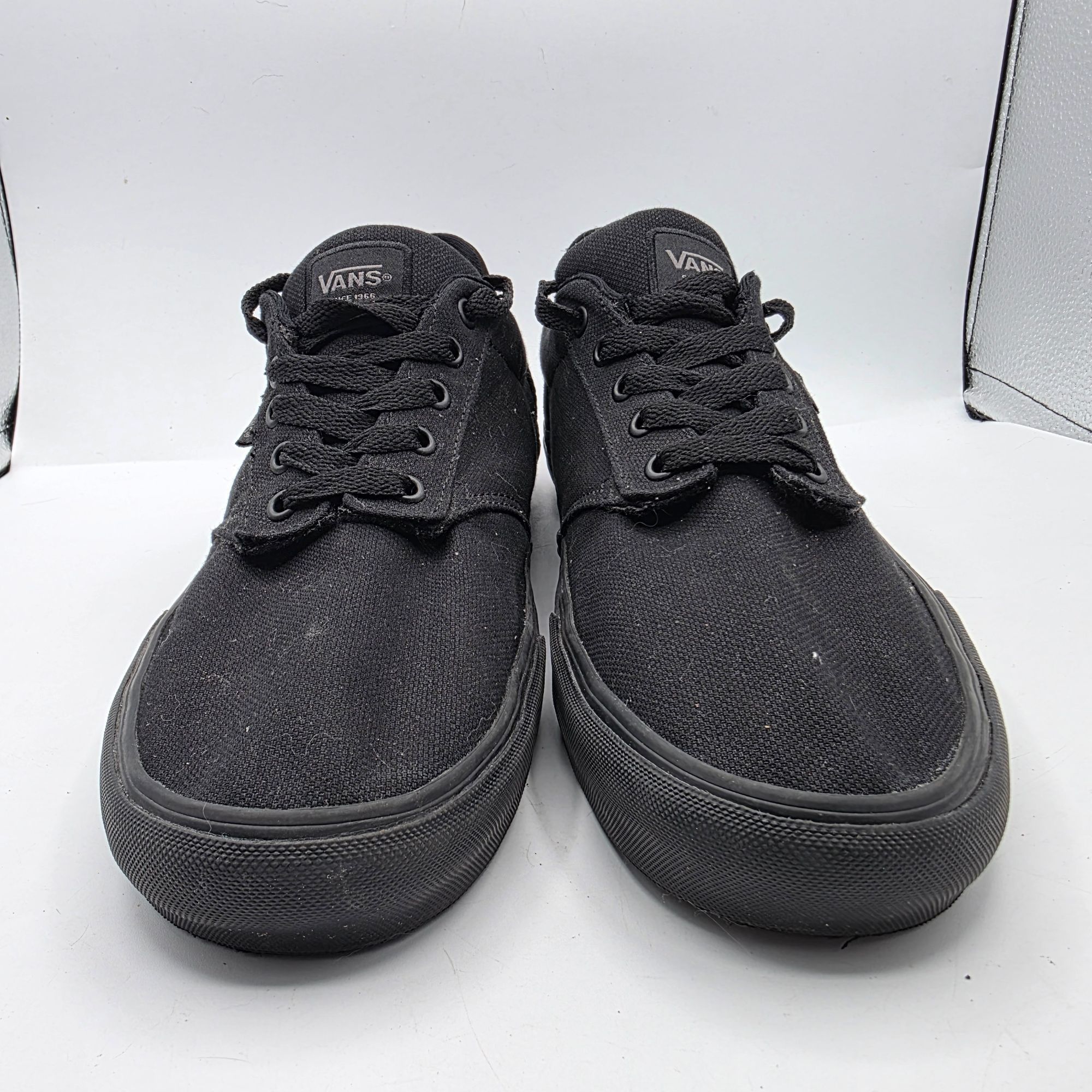 Vans Vans Atwood Deluxe Mens Size 13 Triple Black Casual Skate Sh Size US 13 / EU 46 - 2 Thumbnail