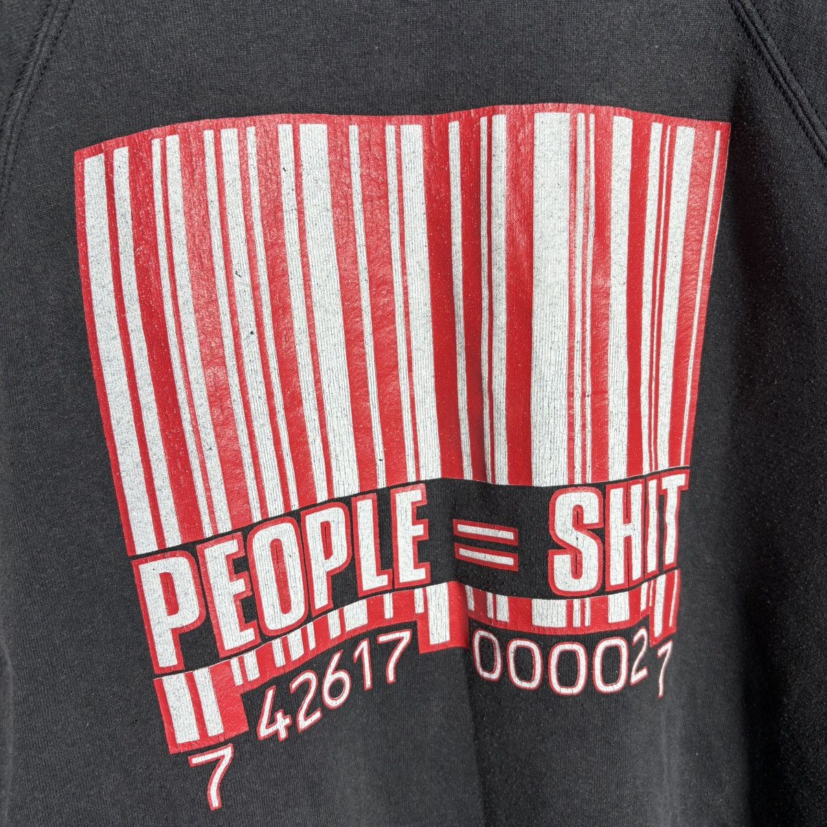 Band Tees Vintage 1999s Slipknot Iowa People=Shit Barcode Hoodie Size US L / EU 52-54 / 3 - 3 Thumbnail