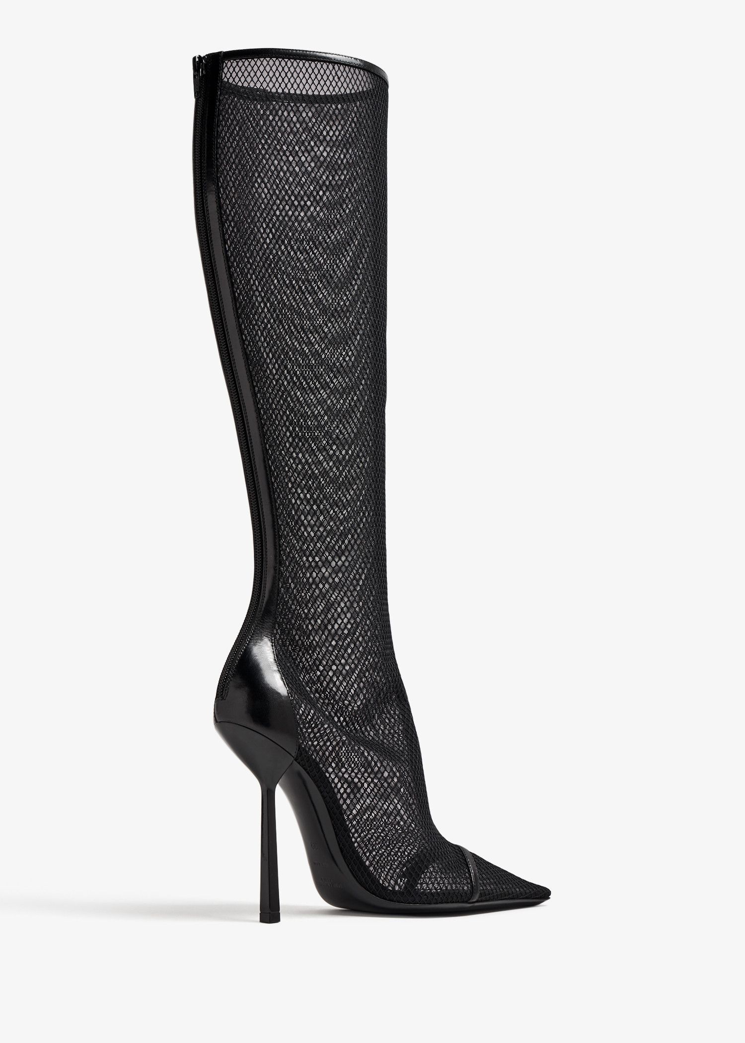 Saint Laurent Paris o1s1wg110125 763458 Oxalis Boots in Mesh in Black Size US 8.5 / IT 38.5 - 3 Thumbnail
