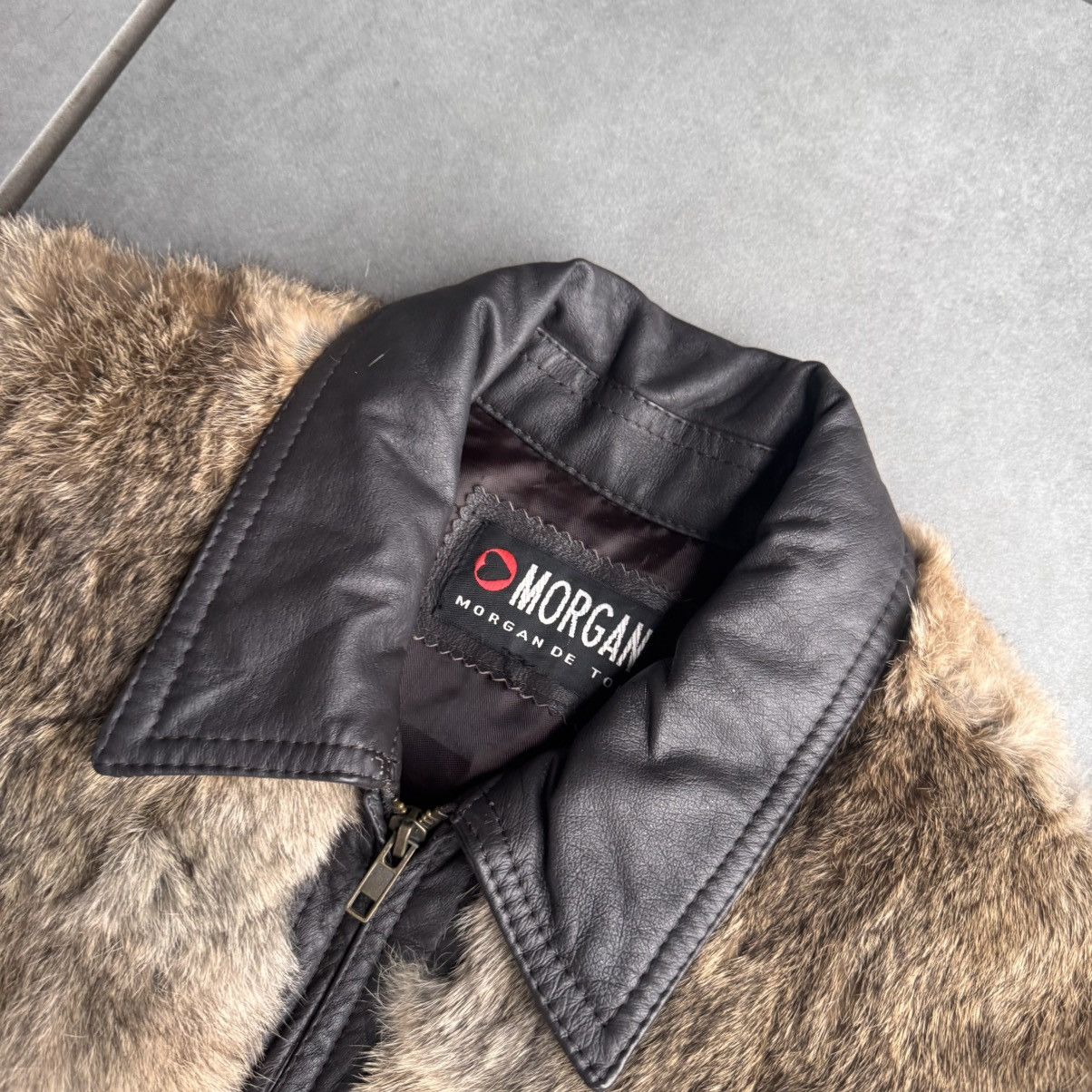 If Six Was Nine Morgan De Toi Leather Fur Jacket Rare Retro Avant Garde Size US S / EU 44-46 / 1 - 9 Thumbnail