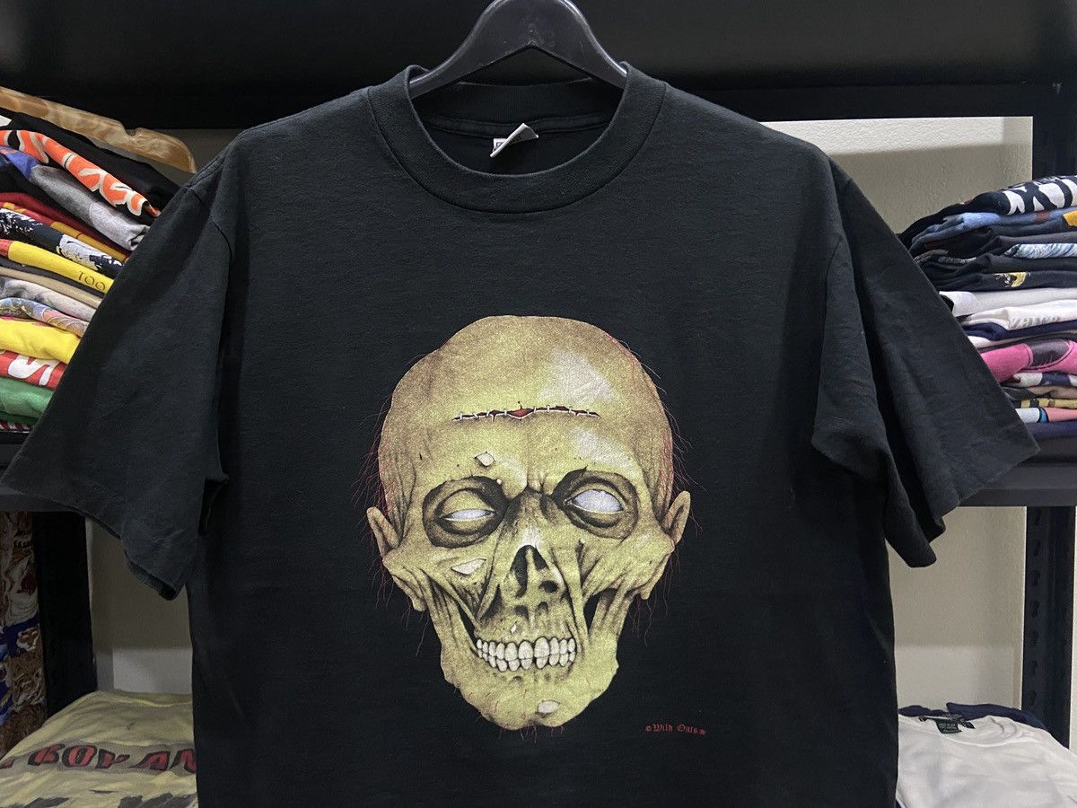 Band Tees × Vintage Rare Vintage 90s Wild Oats Bone Pushead rock Band TShirt Size US L / EU 52-54 / 3 - 2 Thumbnail