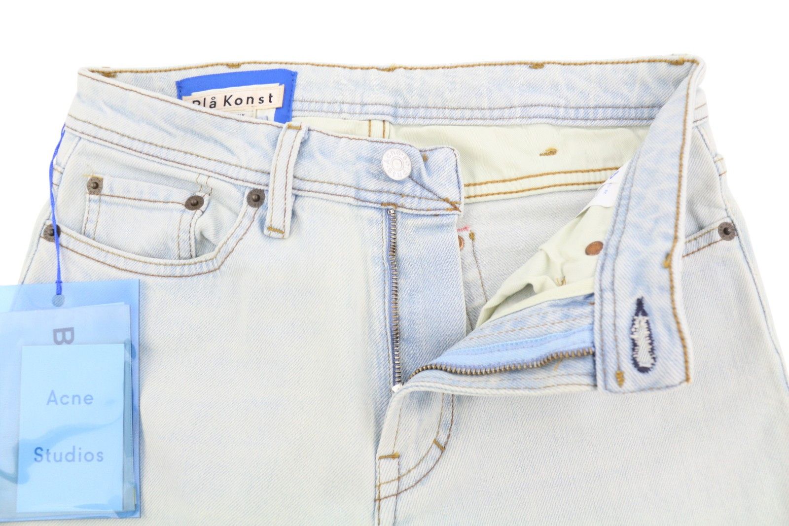Acne Studios BLA KONST SOUTH W25/L34 Blue Slim Jeans 89062 Size 25" / US 0 / IT 36 - 5 Thumbnail