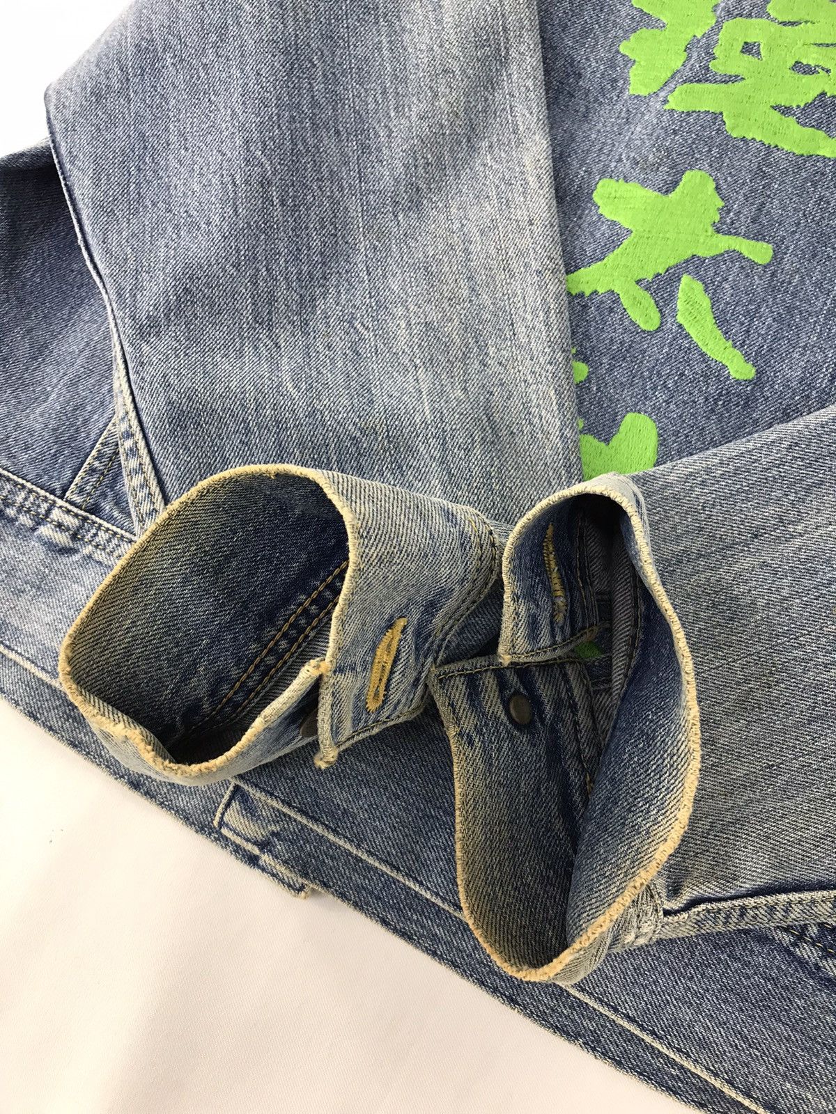 Edwin × Lee × Vintage Vintage Lee Riders By Edwin Trucker Denim Jeans Size US L / EU 52-54 / 3 - 16 Thumbnail