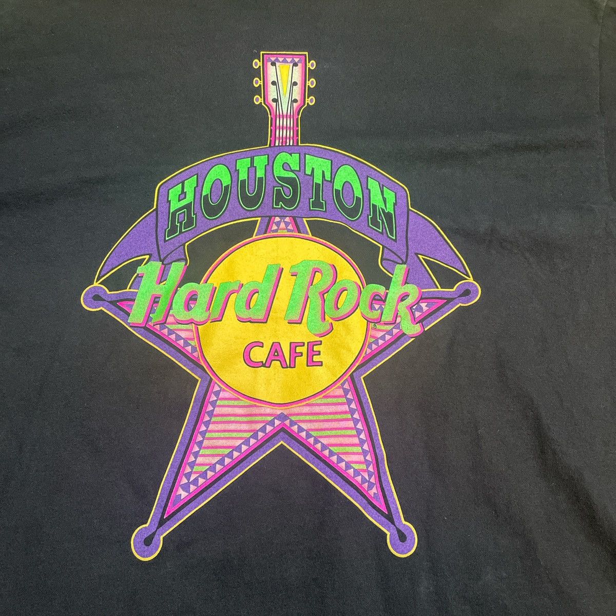 Hard Rock Cafe × Vintage Vintage 90s Hard Rock Cafe Houston Texas T-Shirt Size US XL / EU 56 / 4 - 2 Thumbnail