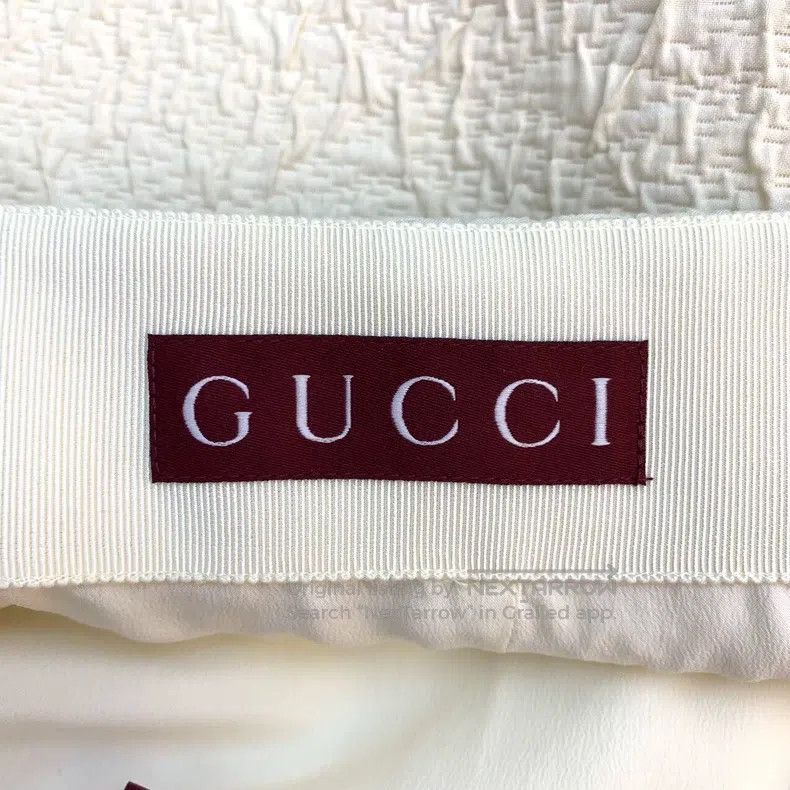 Gucci Gucci Beige cotton texture casual skirt short skirt Size 24" / US 00 / IT 34 - 6 Thumbnail