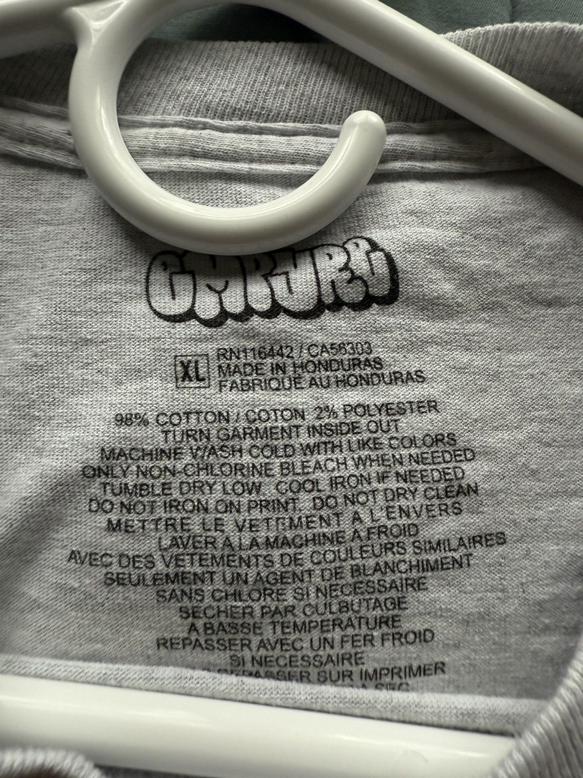 Empyre × Vintage Empyre Hello Heather Grey T-Shirt Size US XL / EU 56 / 4 - 3 Thumbnail